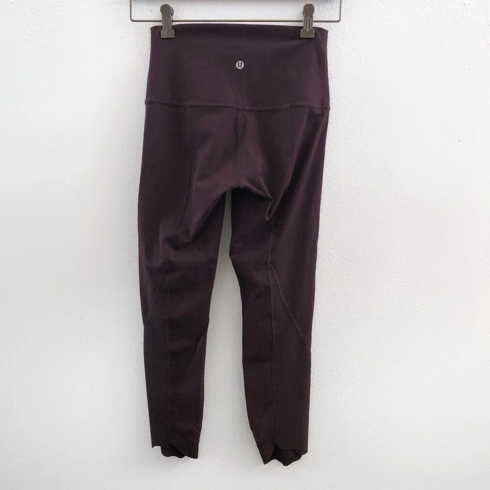 LULULEMON Wunder Under Crop High-Rise Roll Down Scallop Full-On Luxtreme 23